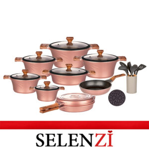 سرویس قابلمه کاندید 23 پارچه سزار رزگلد