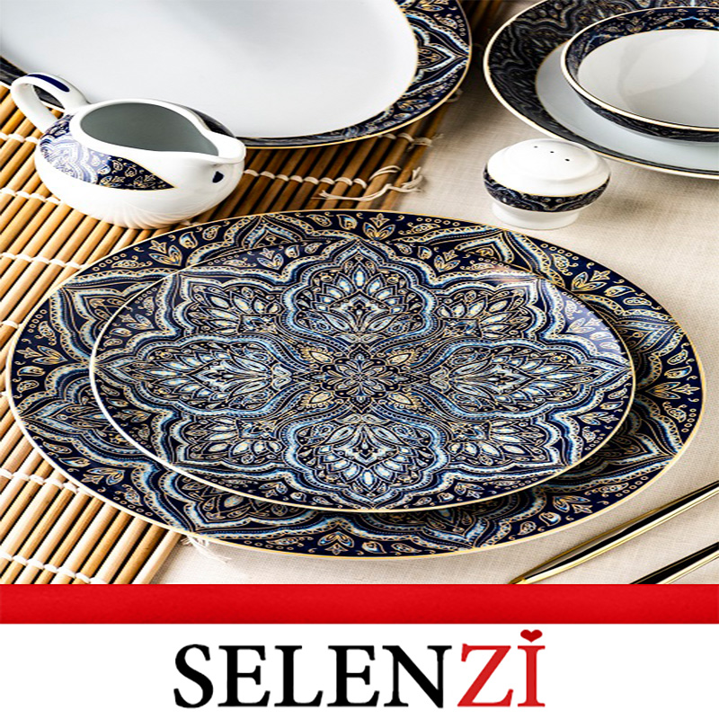 سرویس چینی 6 نفره آپاریس 90268 سرمه ای