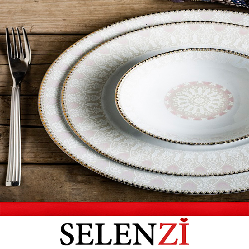 سرویس چینی 6 نفره آپاریس مدل 70432 صورتی