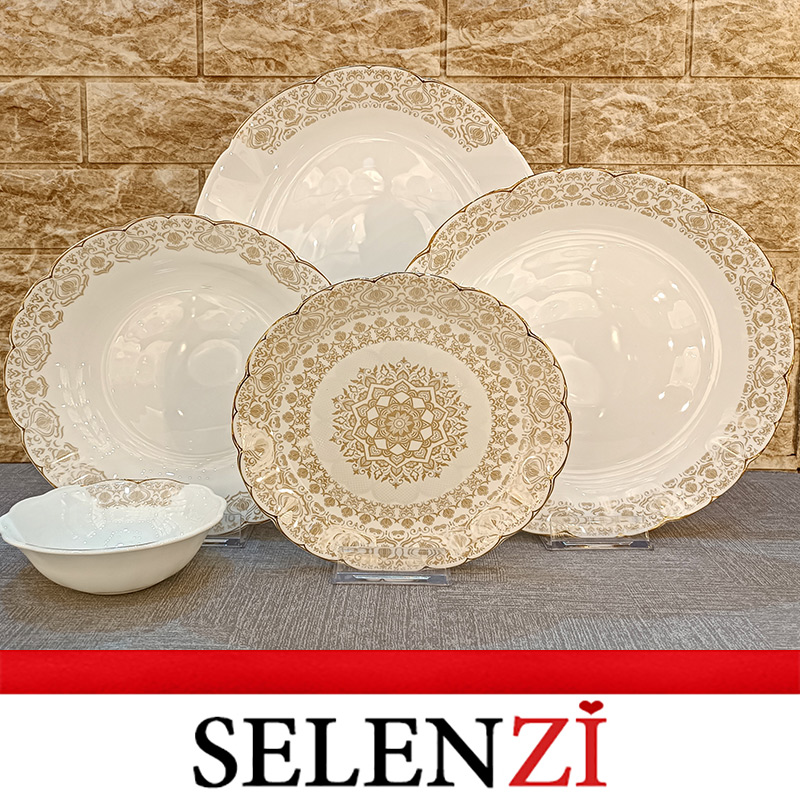 سرویس 6 نفره آرکوپال قالب نیلوفری طرح دایان