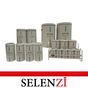 سرویس آشپزخانه 17 پارچه کرم نایس طرح لاو