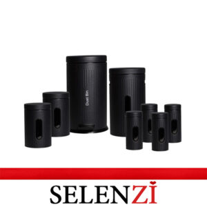 سرویس آشپزخانه 8 تکه نایس طرح آلفا مشکی