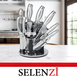 سرویس کارد آشپزخانه 9 پارچه استیل بلر 555