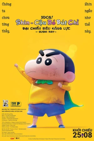 Shin: Cậu Bé Bút Chì 31: Đại Chiến Siêu Năng Lực ~ Sushi Bay ~